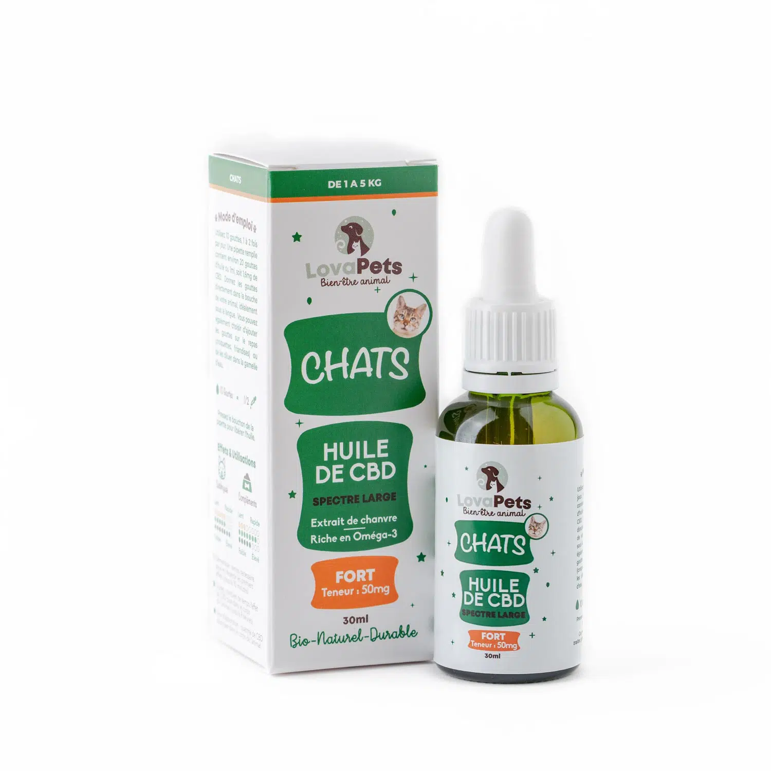 Huile CBD pour chats Lovapets