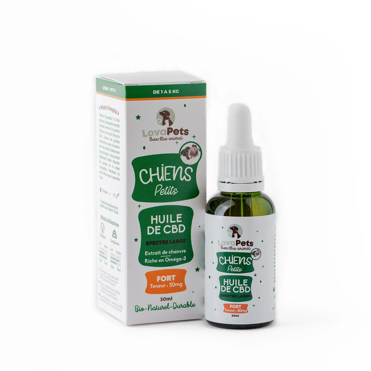 Huile CBD pour petit chien