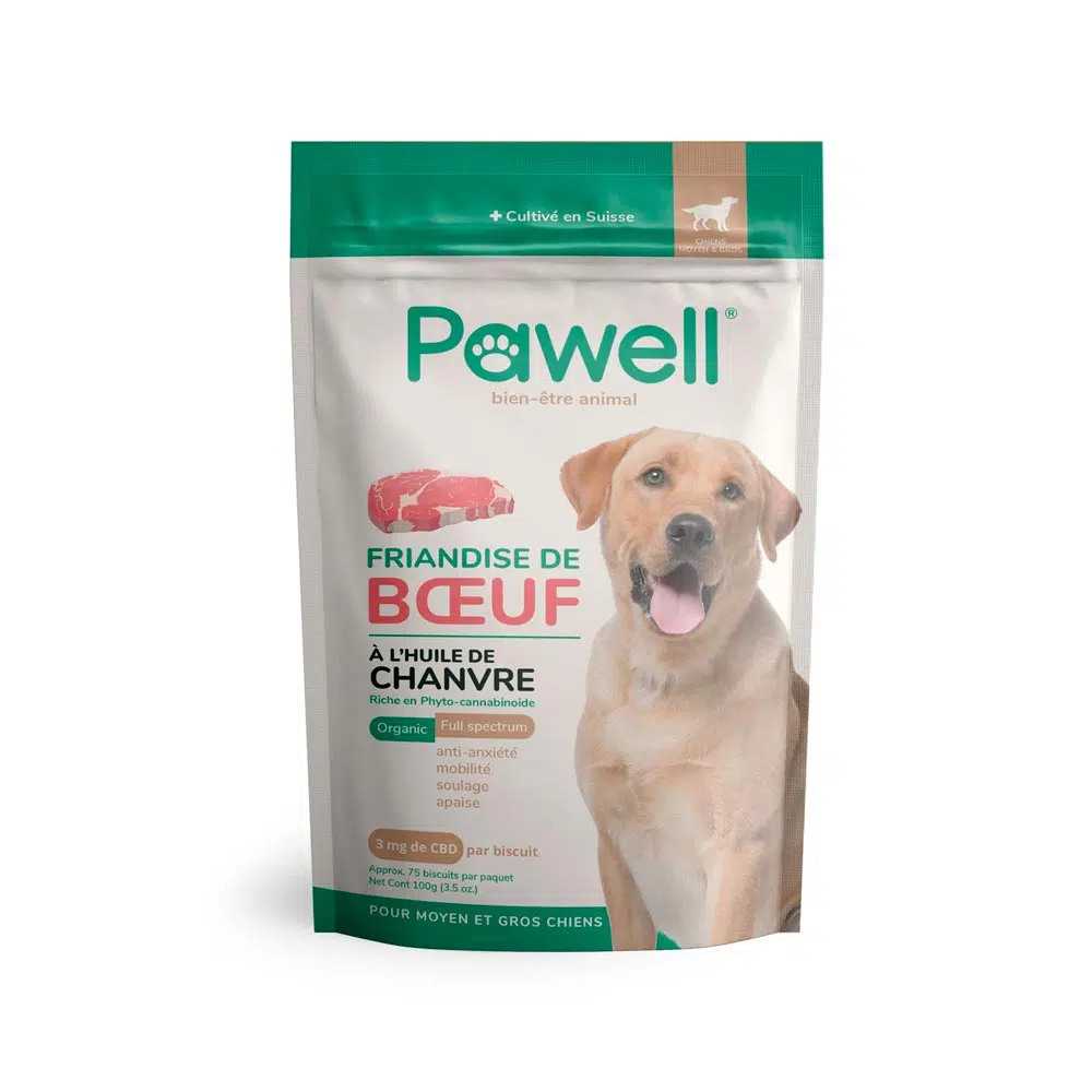 Friandises CBD pour moyen et grand chien Pawell