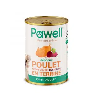 Pâtée CBD au poulet pour chien Pawell