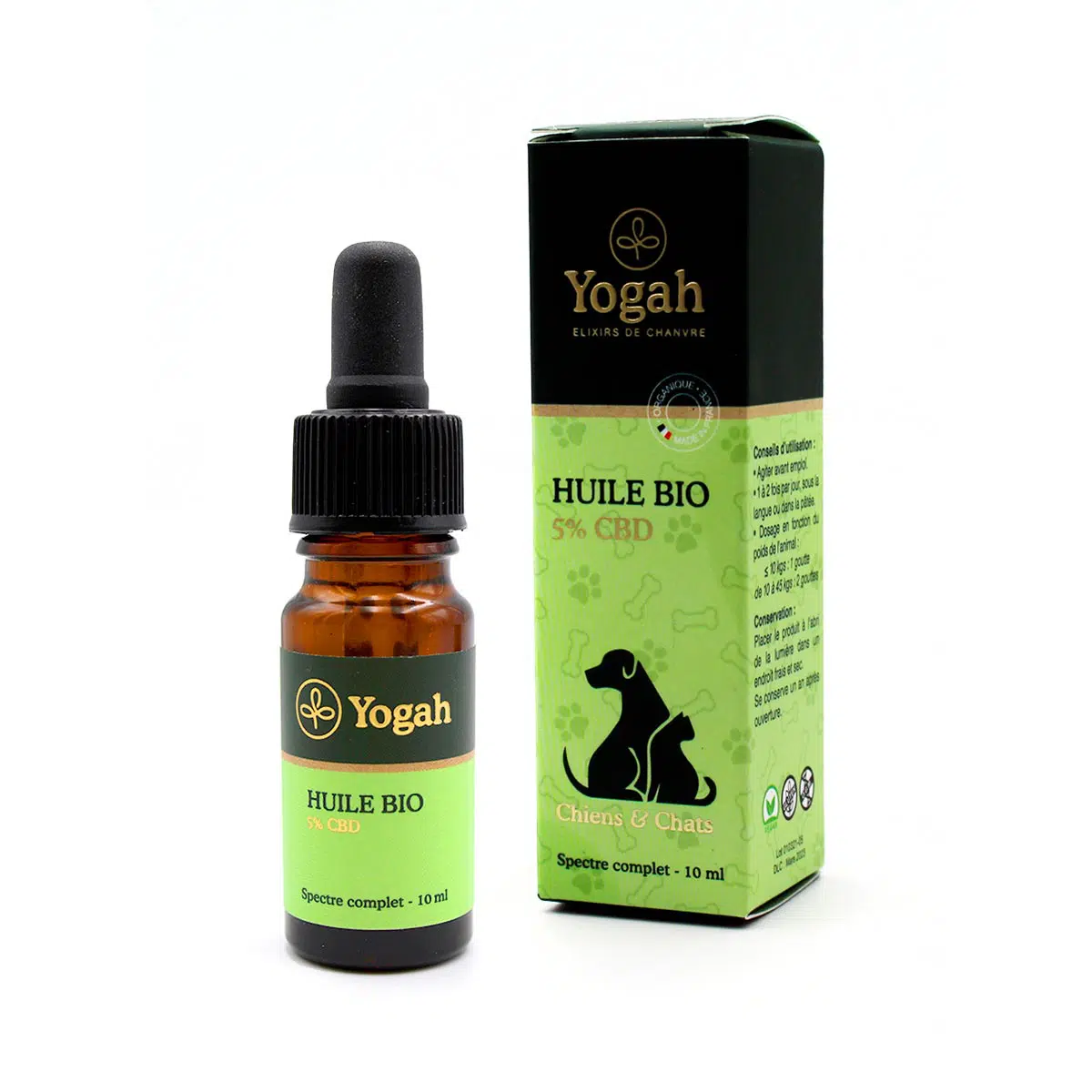 Huile CBD 5% pour animaux
