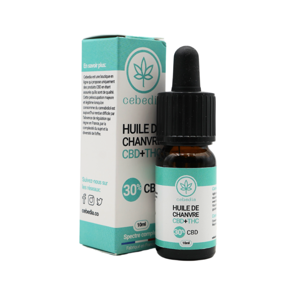 Huile CBD 30 (+THC) spectre complet de Cebedia Faite en France — free download